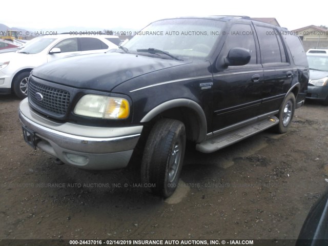 1FMPU18LXYLC29346 - 2000 FORD EXPEDITION EDDIE BAUER BLACK photo 2