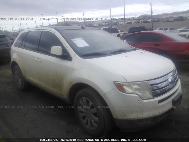 2FMDK48C48BB47638 - 2008 FORD EDGE SEL WHITE photo 1