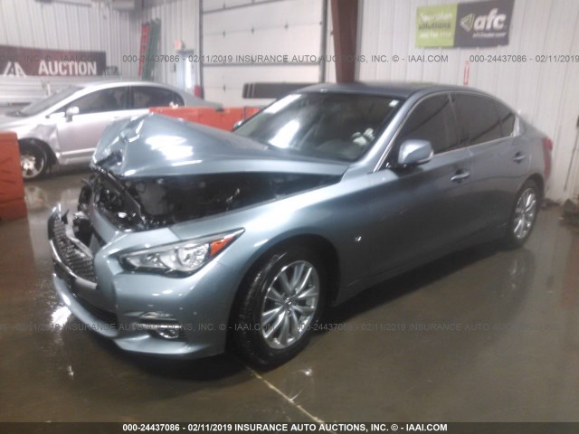 JN1BV7AR5FM402505 - 2015 INFINITI Q50 PREMIUM/SPORT BLUE photo 2