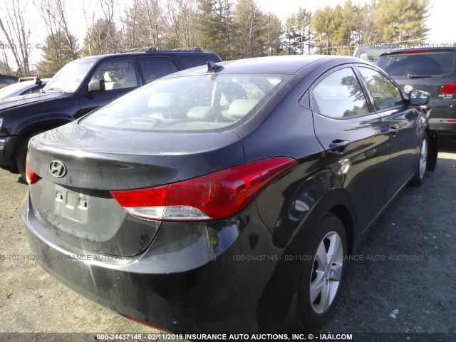 KMHDH4AE4DU923314 - 2013 HYUNDAI ELANTRA GLS/LIMITED BLACK photo 4