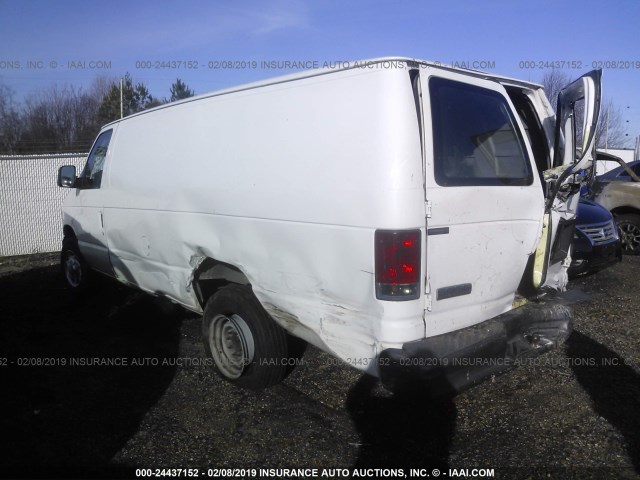 1FTSS34L37DA32324 - 2007 FORD ECONOLINE E350 SUPER DUTY VAN WHITE photo 3