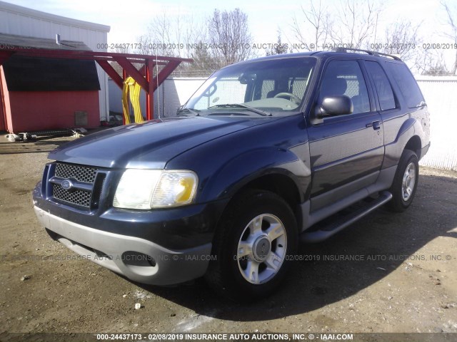 1FMYU60E83UA12749 - 2003 FORD EXPLORER SPORT BLUE photo 2