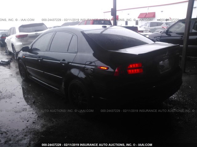 19UUA66216A055975 - 2006 ACURA 3.2TL BLACK photo 3