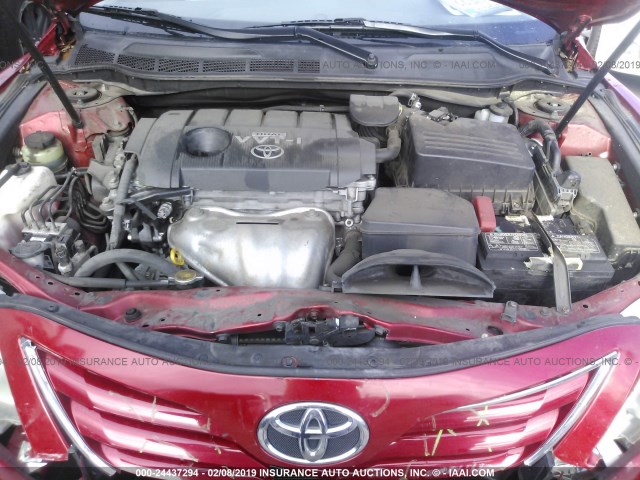 4T1BF3EK4AU045239 - 2010 TOYOTA CAMRY SE/LE/XLE 红色 照片 10