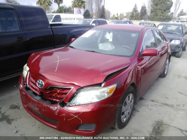 4T1BF3EK4AU045239 - 2010 TOYOTA CAMRY SE/LE/XLE 红色 照片 2