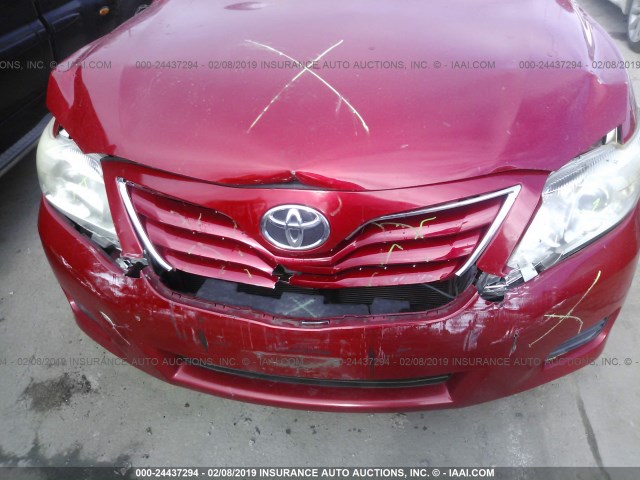 4T1BF3EK4AU045239 - 2010 TOYOTA CAMRY SE/LE/XLE 红色 照片 6