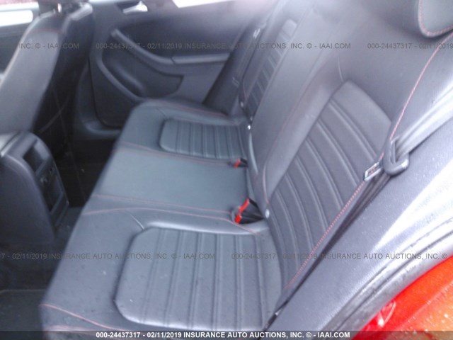 3VW4A7AJXDM218655 - 2013 VOLKSWAGEN JETTA GLI RED photo 8