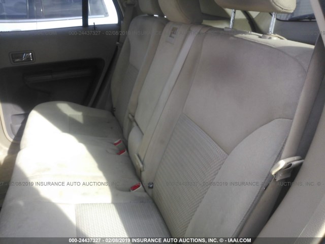 2FMDK46C17BA53153 - 2007 FORD EDGE SE ORANGE photo 8