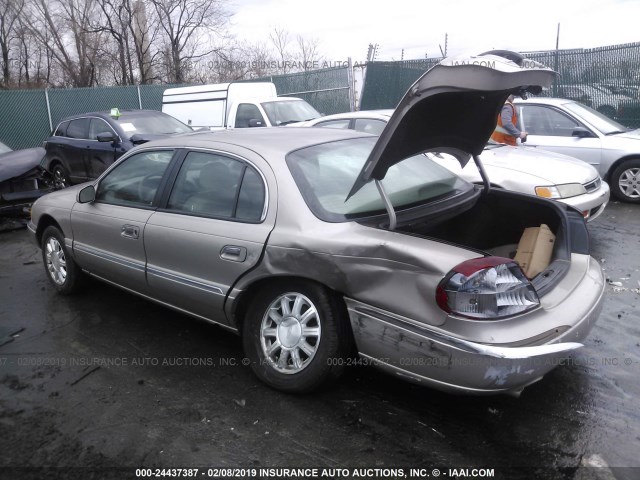 1LNHM97V11Y602384 - 2001 LINCOLN CONTINENTAL  TAN photo 3