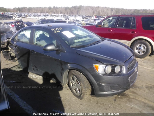 1G1JA5SH5E4123108 - 2014 CHEVROLET SONIC LS GRAY photo 1