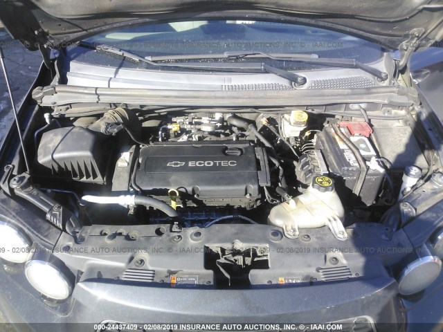 1G1JA5SH5E4123108 - 2014 CHEVROLET SONIC LS GRAY photo 10