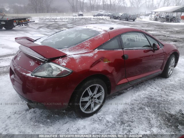 4A3AK64F08E018896 - 2008 MITSUBISHI ECLIPSE SE ORANGE photo 4