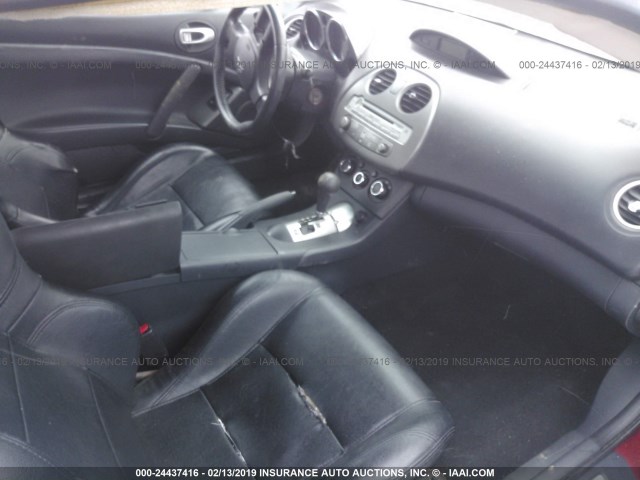 4A3AK64F08E018896 - 2008 MITSUBISHI ECLIPSE SE ORANGE photo 5