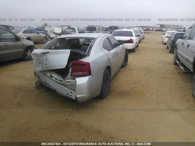 2B3LA43R77H815363 - 2007 DODGE CHARGER SE/SXT SILVER photo 4