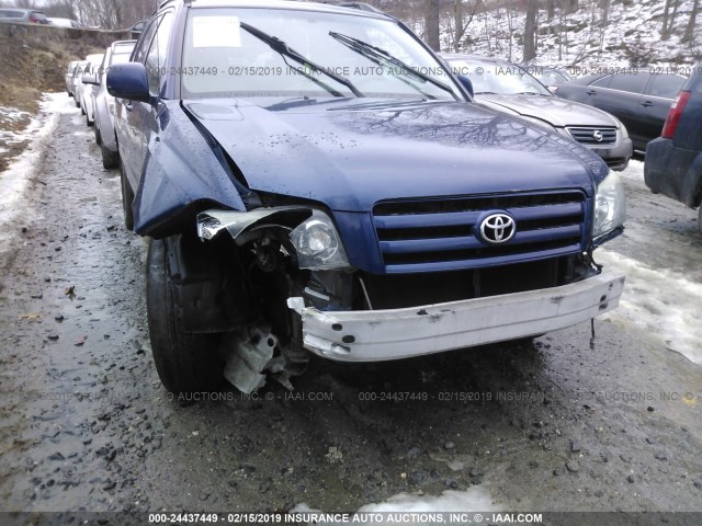 JTEEP21A560155538 - 2006 TOYOTA HIGHLANDER LIMITED BLUE photo 6