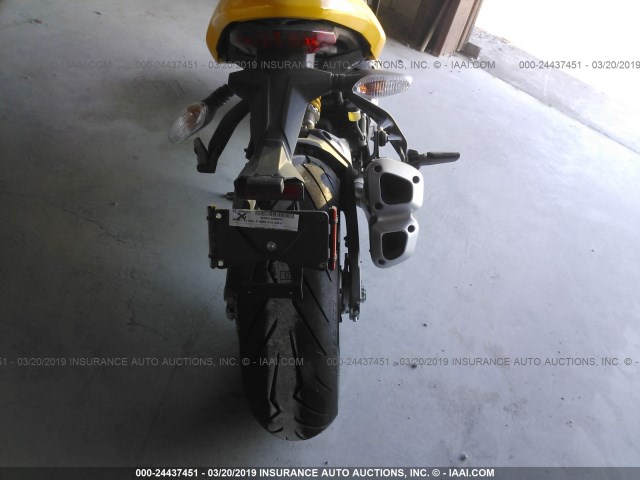 ZDMMACLS0JB002239 - 2018 DUCATI MONSTER 821 YELLOW photo 6