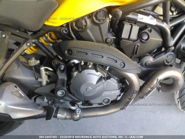 ZDMMACLS0JB002239 - 2018 DUCATI MONSTER 821 YELLOW photo 7