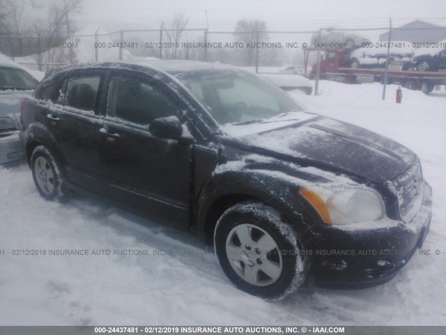 1B3HB28B68D720357 - 2008 DODGE CALIBER BLACK photo 1