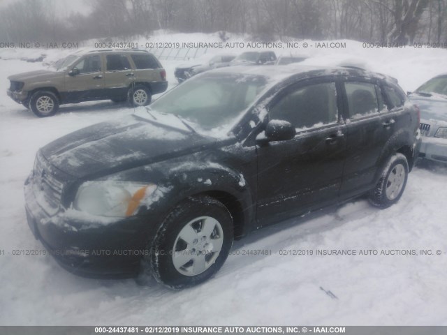 1B3HB28B68D720357 - 2008 DODGE CALIBER BLACK photo 2