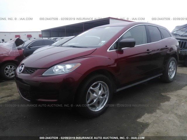 JM3ER29L270104771 - 2007 MAZDA CX-7 BURGUNDY photo 2