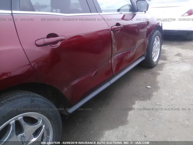 JM3ER29L270104771 - 2007 MAZDA CX-7 BURGUNDY photo 6