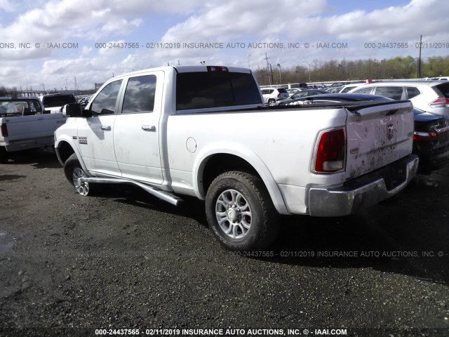 3C6UR5FJ9GG160458 - 2016 RAM 2500 LARAMIE WHITE photo 3