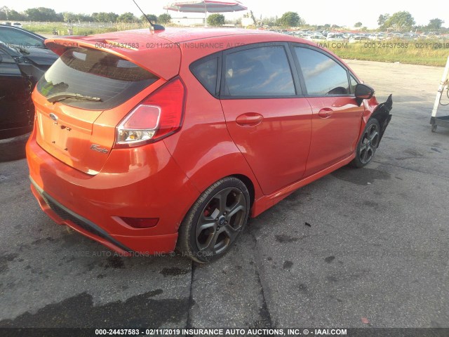 3FADP4GXXEM136850 - 2014 FORD FIESTA ST RED photo 4