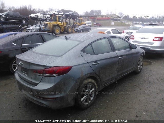 5NPD84LF7JH379830 - 2018 HYUNDAI ELANTRA SEL/VALUE/LIMITED GRAY photo 4