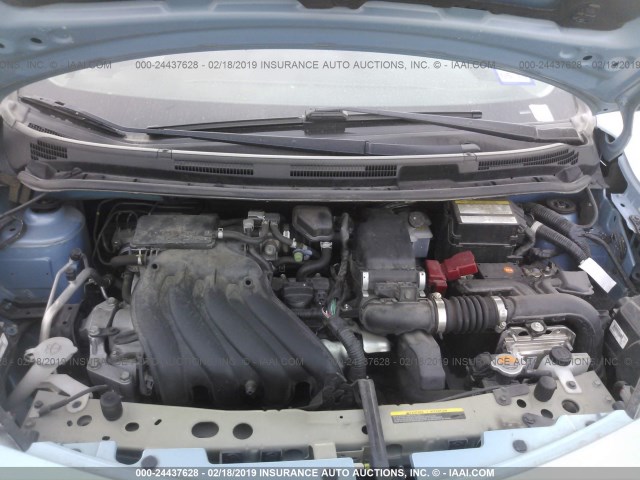 3N1CE2CP3EL435496 - 2014 NISSAN VERSA NOTE S/S PLUS/SV/SL BLUE photo 10