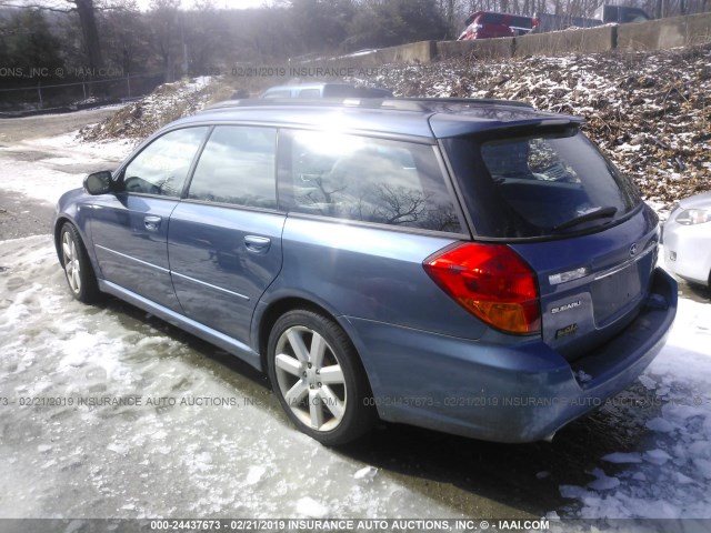 4S3BP676854315307 - 2005 SUBARU LEGACY GT LIMITED BLUE photo 3