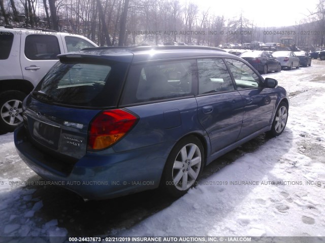 4S3BP676854315307 - 2005 SUBARU LEGACY GT LIMITED BLUE photo 4