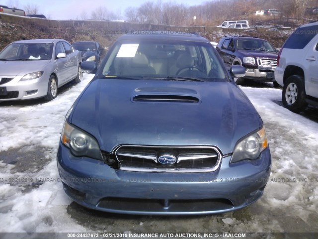 4S3BP676854315307 - 2005 SUBARU LEGACY GT LIMITED BLUE photo 6