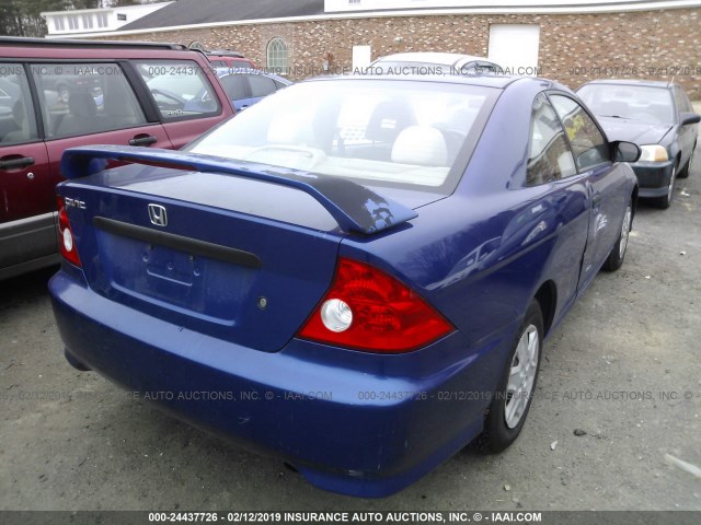 1HGEM22194L008793 - 2004 HONDA CIVIC DX VP ლურჯი ფოტო 4