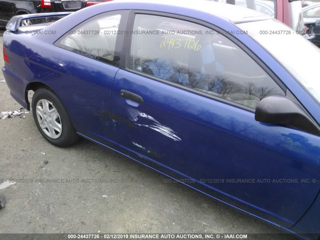 1HGEM22194L008793 - 2004 HONDA CIVIC DX VP ლურჯი ფოტო 6