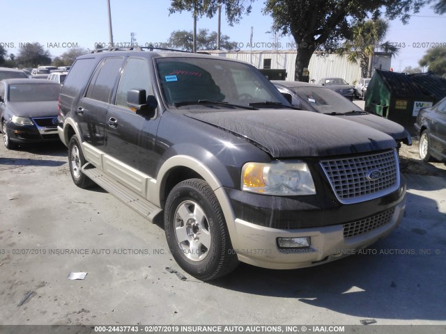 1FMPU17536LA99975 - 2006 FORD EXPEDITION EDDIE BAUER BLACK photo 1