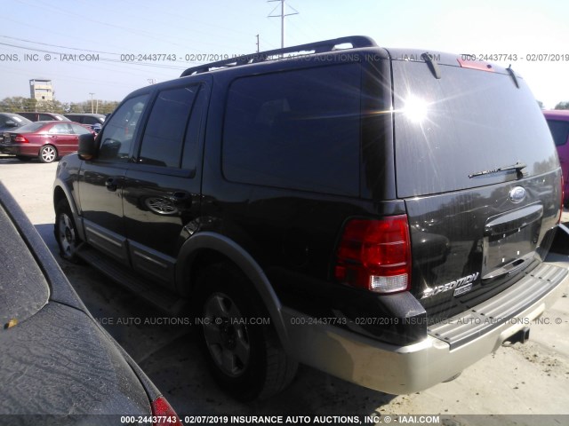 1FMPU17536LA99975 - 2006 FORD EXPEDITION EDDIE BAUER BLACK photo 3