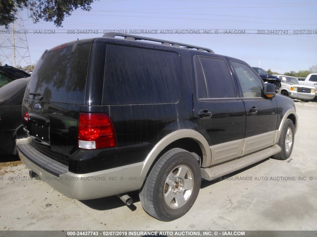 1FMPU17536LA99975 - 2006 FORD EXPEDITION EDDIE BAUER BLACK photo 4