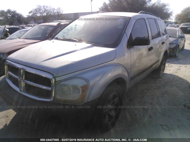 1D4HD38KX6F157042 - 2006 DODGE DURANGO SXT GRAY photo 2