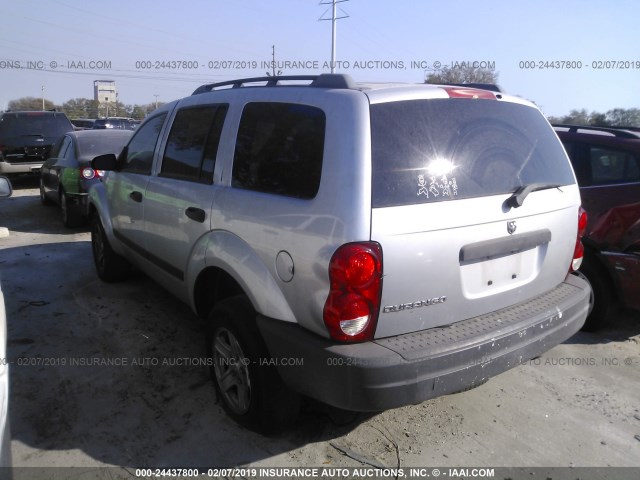 1D4HD38KX6F157042 - 2006 DODGE DURANGO SXT GRAY photo 3