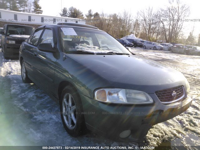 3N1BB51D71L119821 - 2001 NISSAN SENTRA SE GREEN photo 1