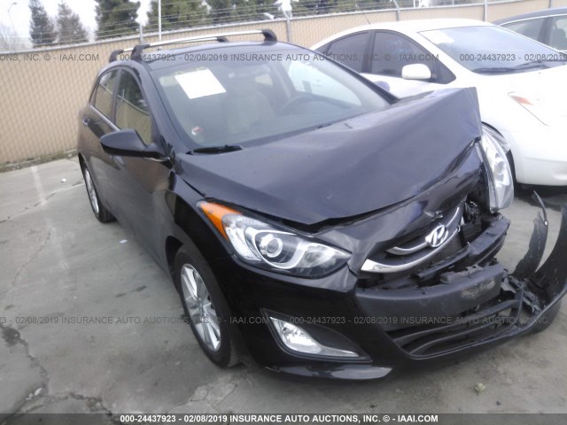 KMHD35LEXDU078017 - 2013 HYUNDAI ELANTRA GT BLACK photo 1