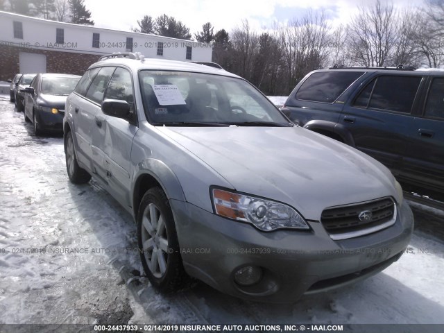 4S4BP61C366306479 - 2006 SUBARU LEGACY OUTBACK 2.5I SILVER photo 1