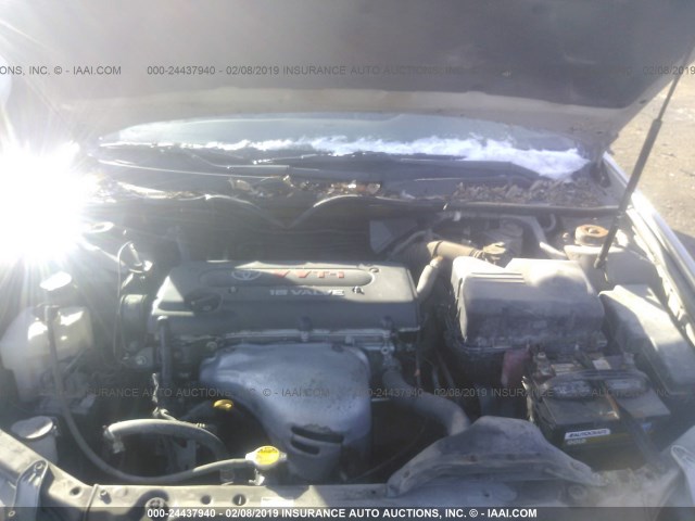 4T1BE32K15U057037 - 2005 TOYOTA CAMRY LE/XLE/SE GOLD photo 10