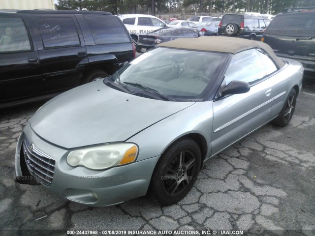 1C3EL55R85N653319 - 2005 CHRYSLER SEBRING TOURING GRAY photo 2