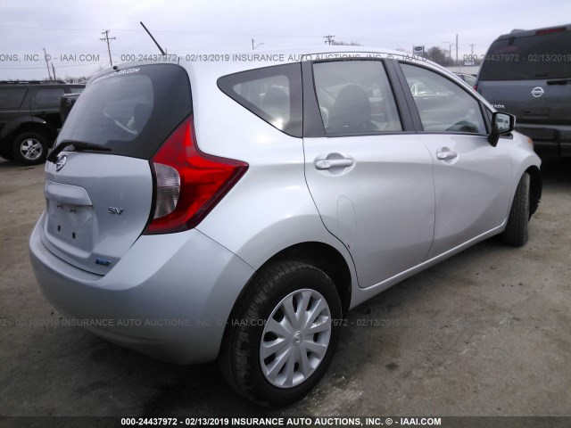 3N1CE2CP7GL376519 - 2016 NISSAN VERSA NOTE S/S PLUS/SV/SL/SR SILVER photo 4