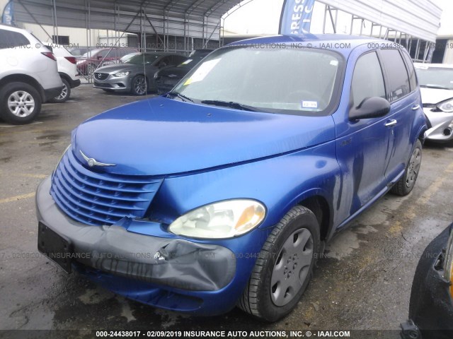 3C4FY48BX3T587833 - 2003 CHRYSLER PT CRUISER CLASSIC BLUE photo 2