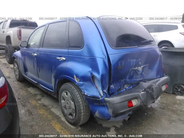 3C4FY48BX3T587833 - 2003 CHRYSLER PT CRUISER CLASSIC BLUE photo 3