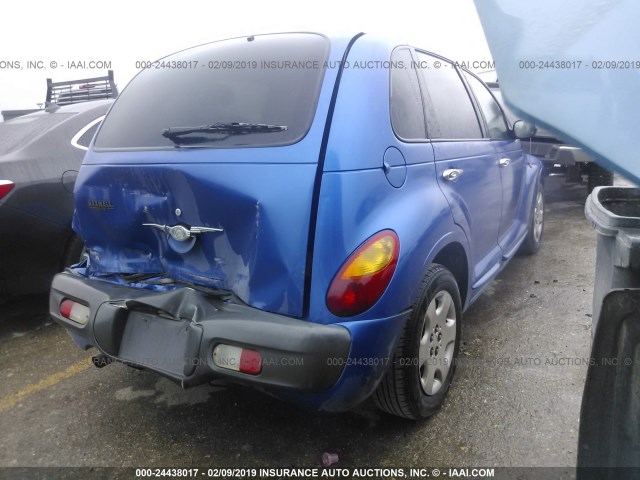 3C4FY48BX3T587833 - 2003 CHRYSLER PT CRUISER CLASSIC BLUE photo 4