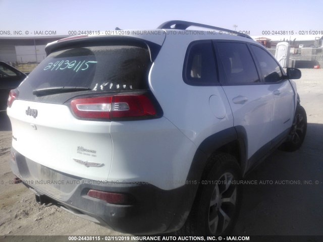1C4PJMBS1EW189456 - 2014 JEEP CHEROKEE TRAILHAWK 白色 照片 4