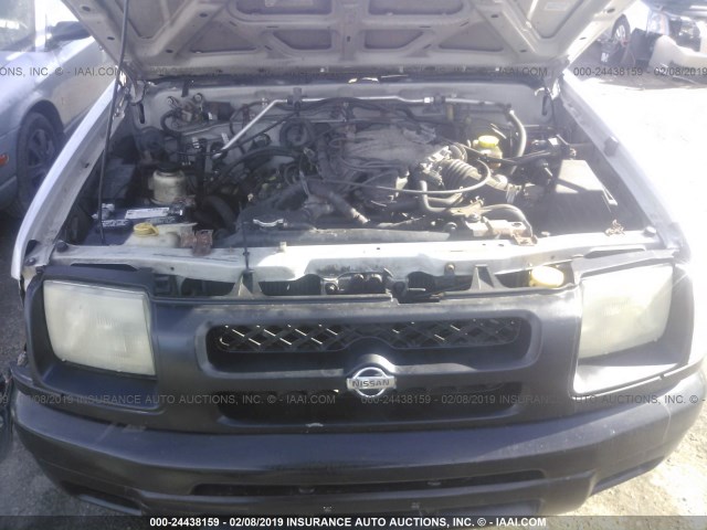 5N1ED28Y6YC561826 - 2000 NISSAN XTERRA XE/SE SILVER photo 10